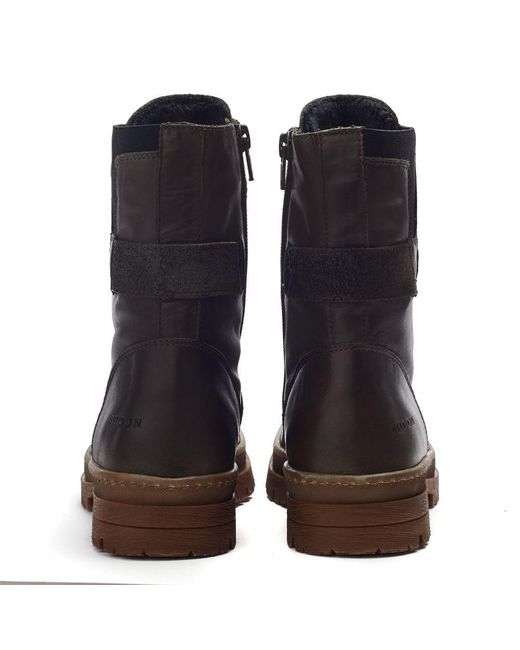 Shoon Blue Sh Odcombe Khaki Leather