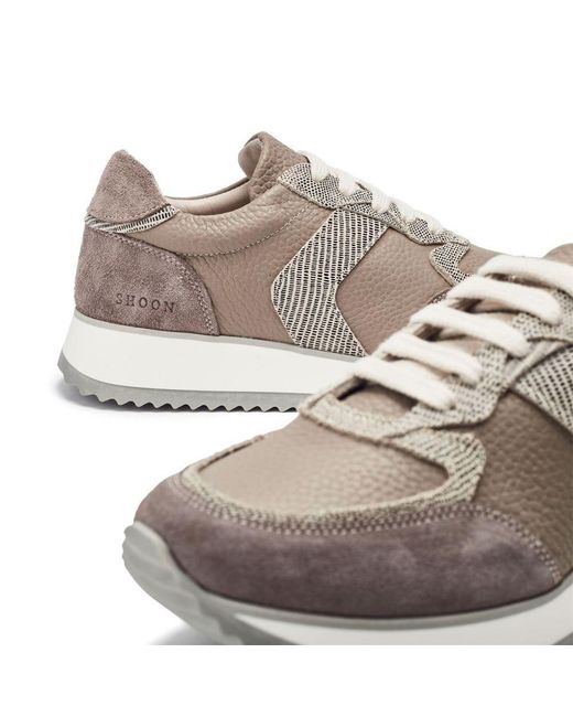 Shoon Gray Sh Eager Taupe Leather