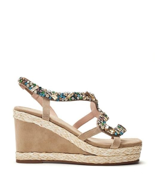 Moda In Pelle Metallic Naap Stone Suede