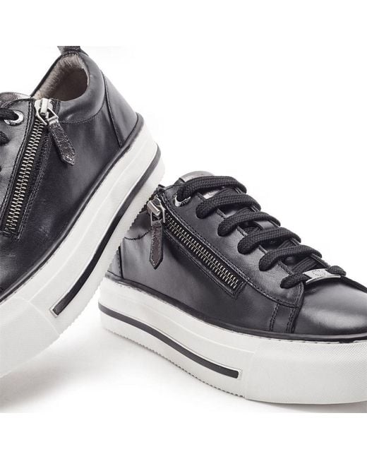 Moda In Pelle Blue Flissie Leather