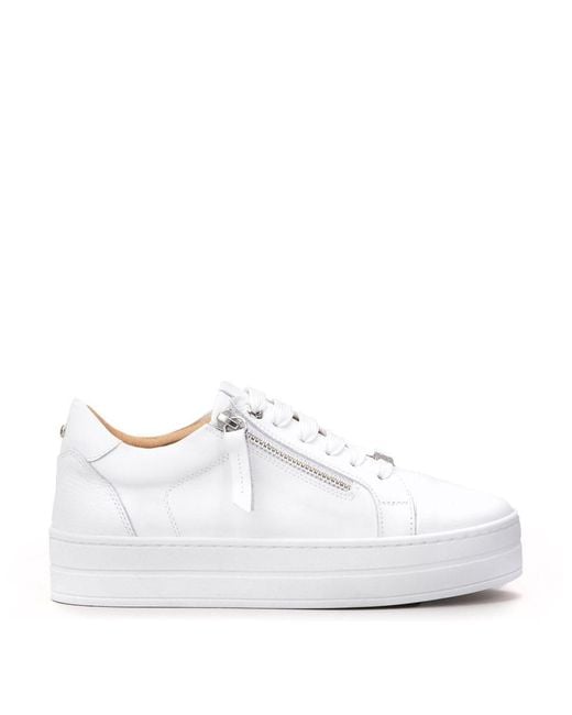 Moda In Pelle White Abbiy Leather