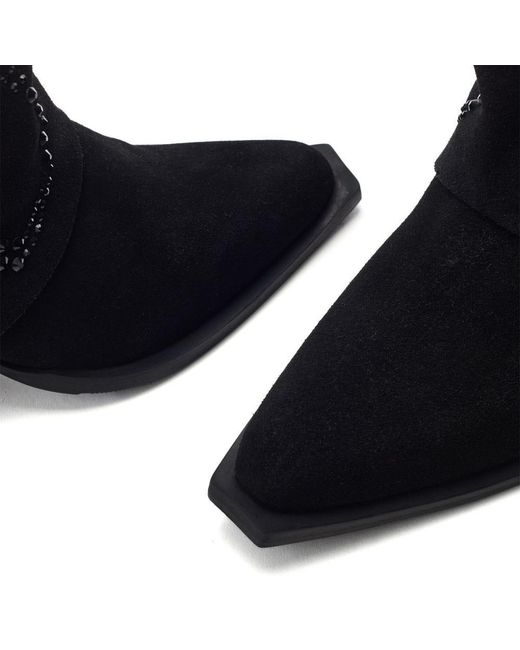 Moda In Pelle Blue Sansha Suede