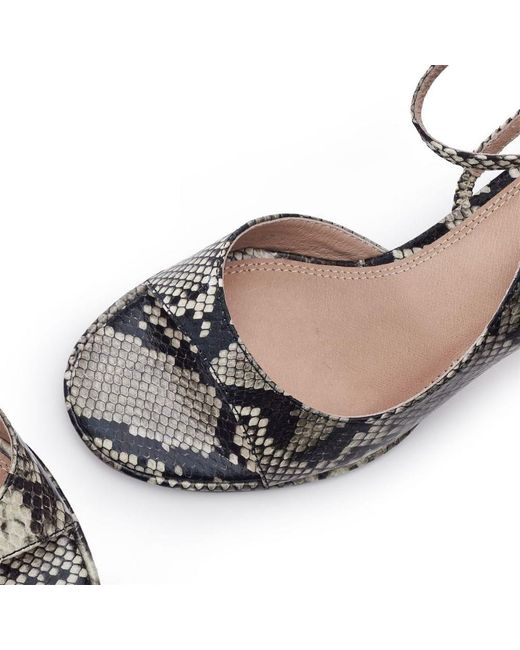 Moda In Pelle Metallic Manella Mix Snake Print
