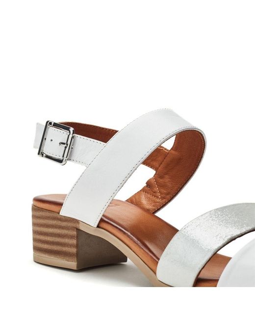 Moda In Pelle White Kala Leather