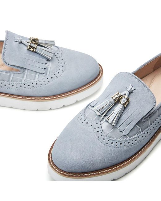 Moda In Pelle Blue Eilani Light Suede