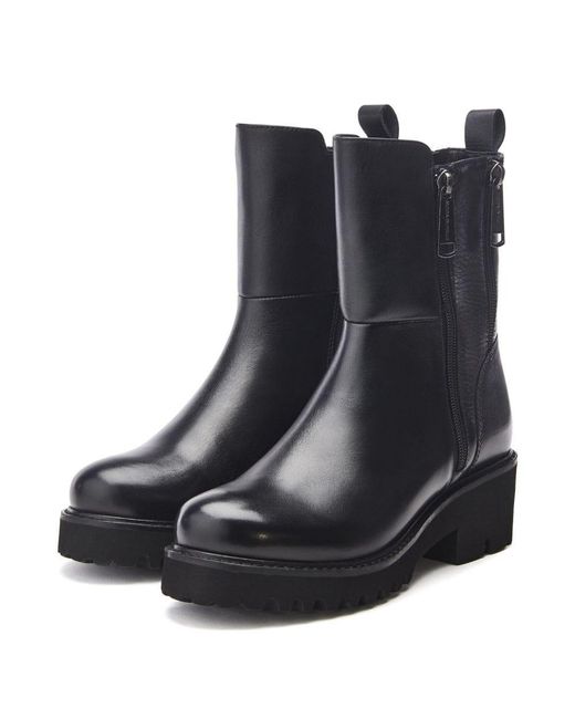 Moda In Pelle Black Opaline Leather