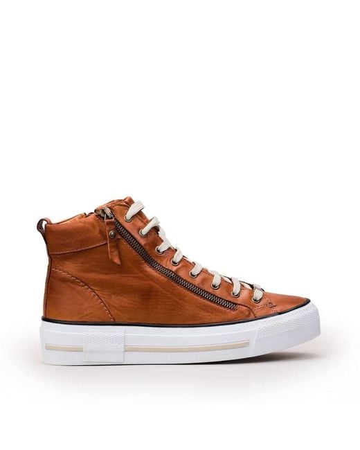 Moda In Pelle Brown Annaken Leather