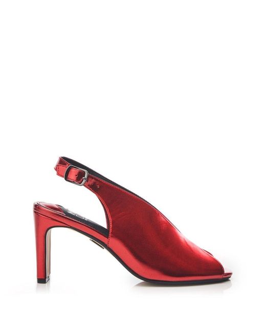 Moda In Pelle Red Women's Christiie Metallic Sandals