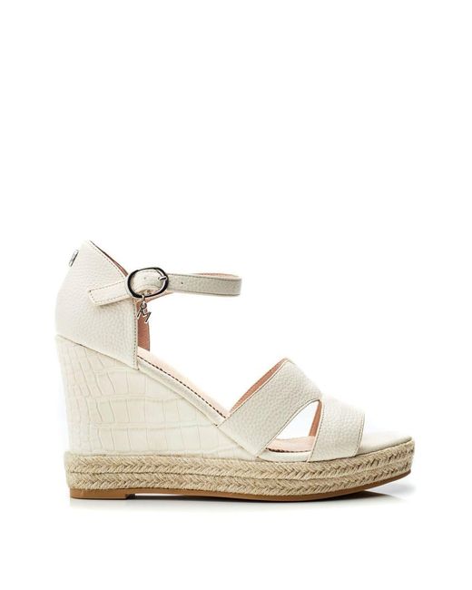 Moda In Pelle White Rikolia Off Patent Mocc Croc
