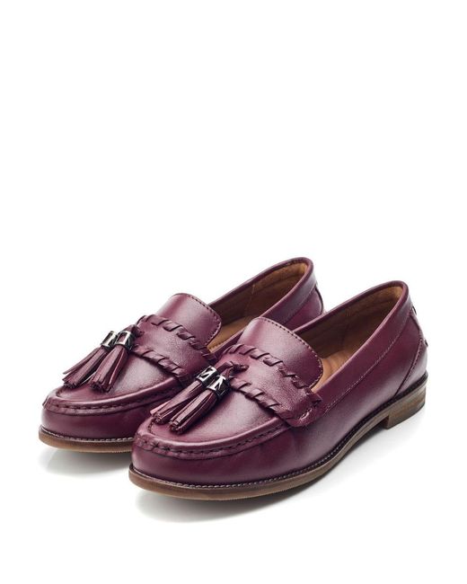 Moda In Pelle Purple Espelette Burgundy Leather