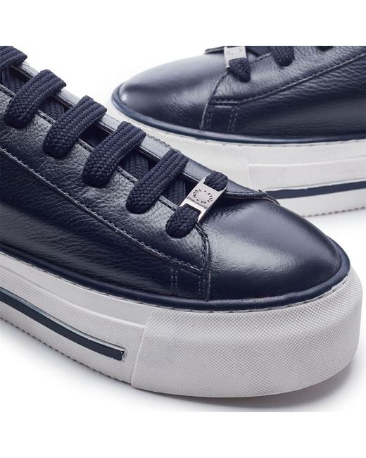Moda In Pelle Blue Flissie Leather