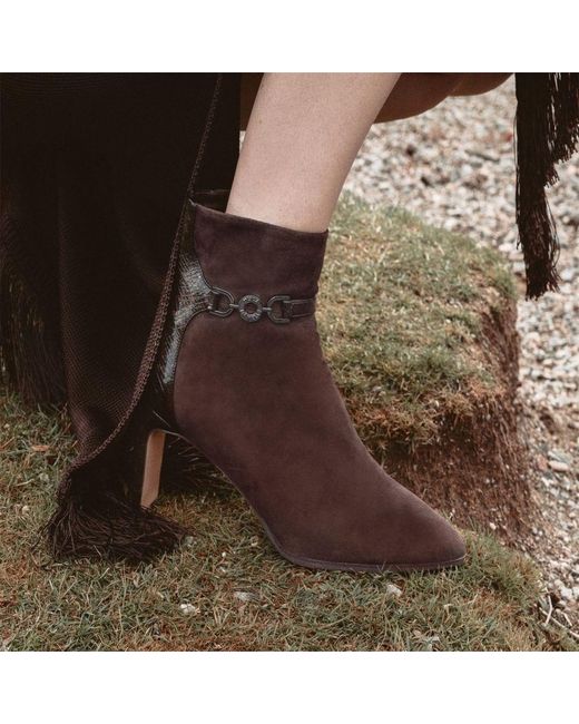 Moda In Pelle Blue Pallia Dark Suede