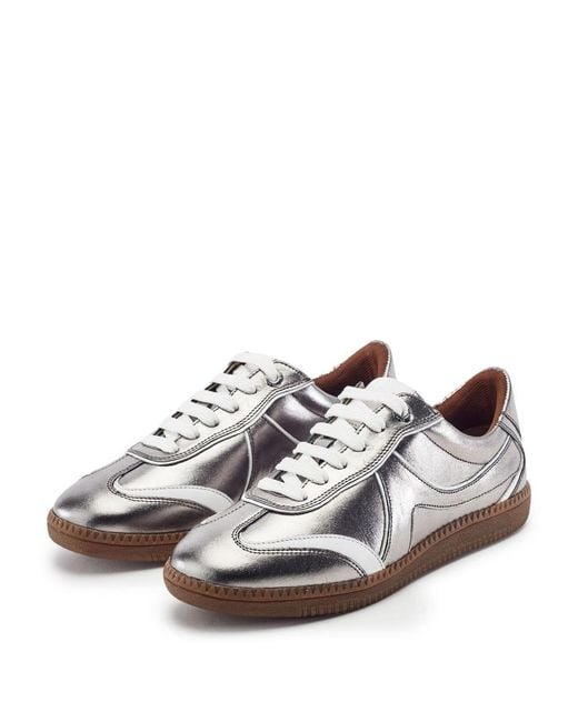 Moda In Pelle Gray Brioni Pewter Leather
