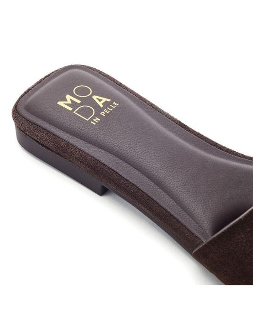 Moda In Pelle Brown Leera Dark Suede