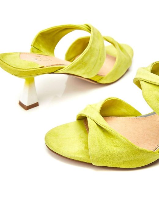 Moda In Pelle Yellow Loola Lime Suede