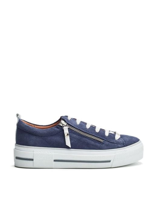 Moda In Pelle Blue Filician Denim Suede