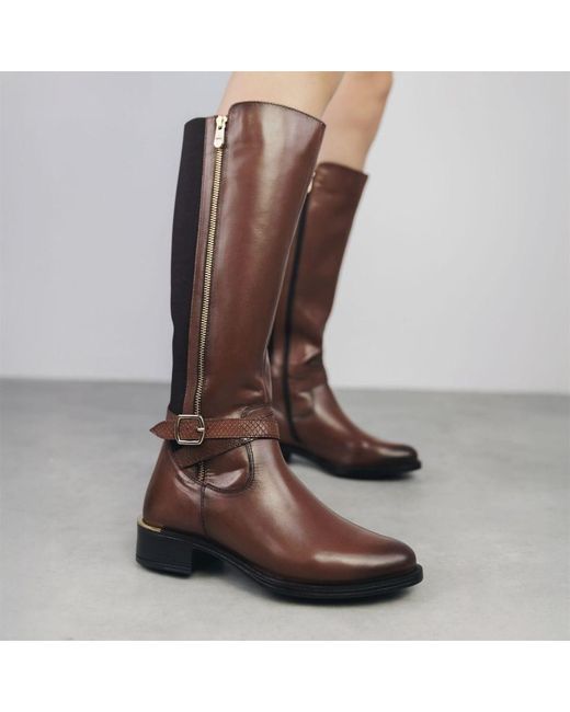 Moda In Pelle Brown Sharla Leather