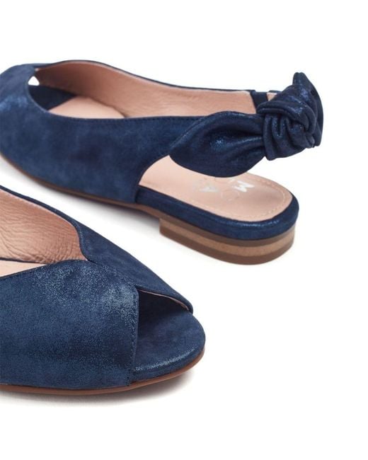 Moda In Pelle Blue Lavatera Suede