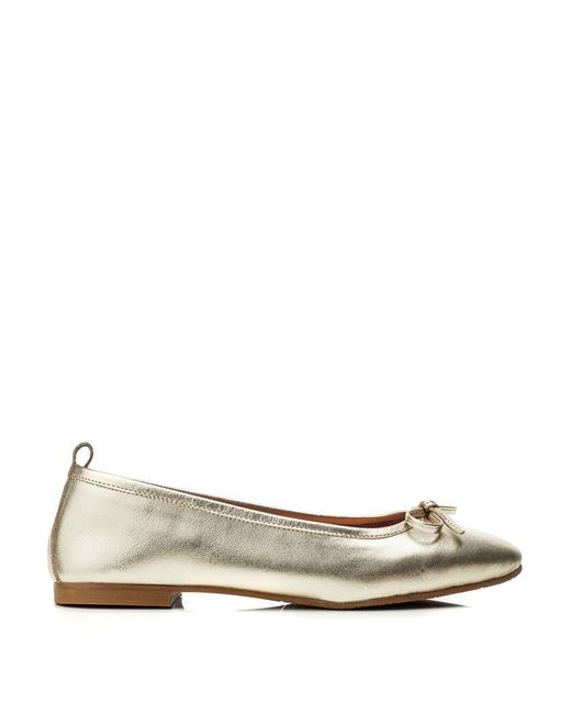 Moda In Pelle Natural B.butterfly Gold Leather