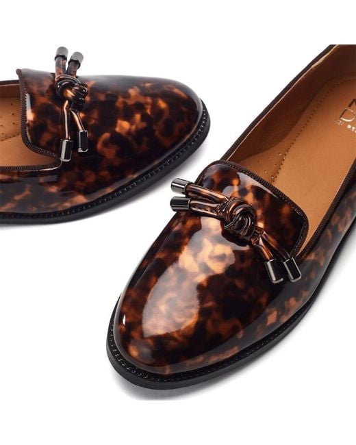 Moda In Pelle Brown Fillipa Tortoise Shell Patent