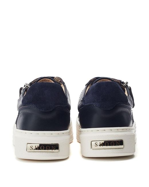 Shoon Blue Sh Ely Leather