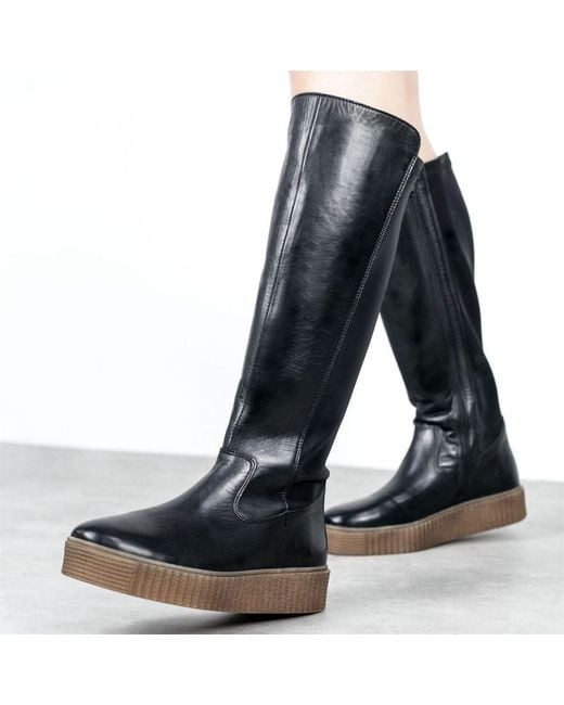 Shoon Blue Sh Indi Leather
