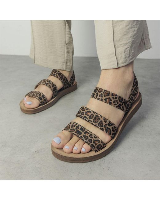 Moda In Pelle Brown Kyomi Leopard Textile