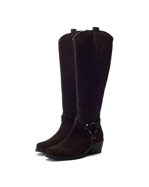 Shoon Black Sh Gallant Dark Suede