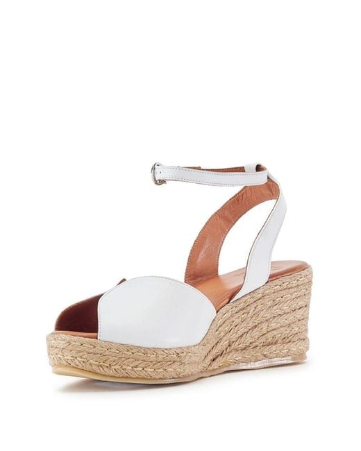 Moda In Pelle White Kiona Off Leather