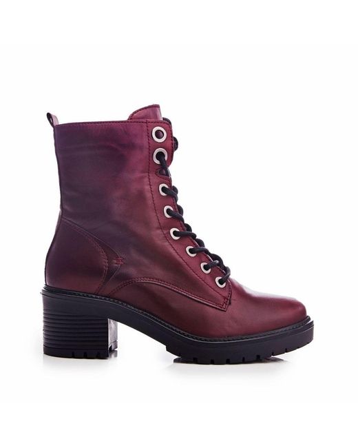 Moda in pelle burgundy boots cheap