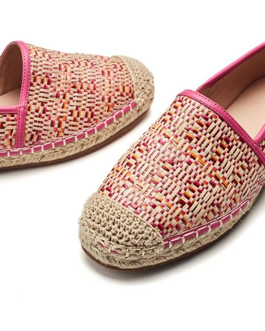 Moda In Pelle Pink Helio Raffia