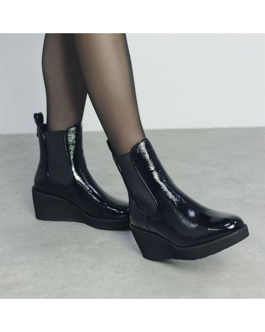 Moda In Pelle Blue Allby Patent
