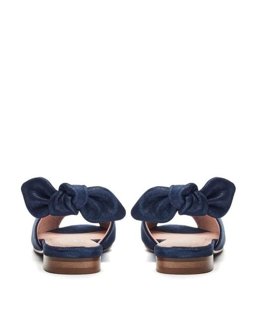 Moda In Pelle Blue Lavatera Suede