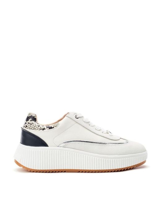 Moda In Pelle White Baretti Leather