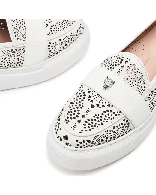 Moda In Pelle White Eudia Leather