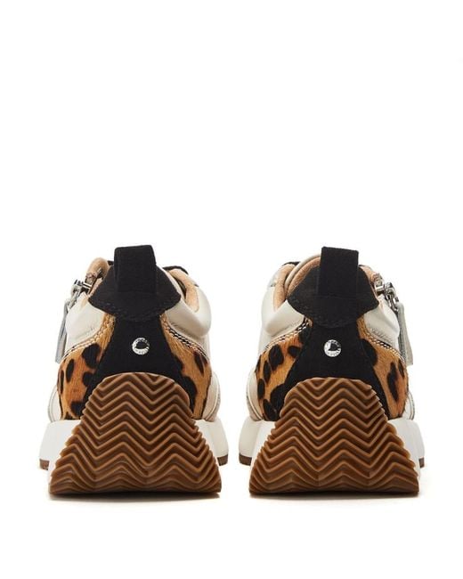 Moda In Pelle White Delphinea Leopard Leather