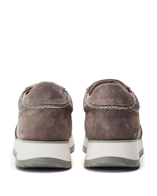 Shoon Gray Sh Eager Taupe Leather