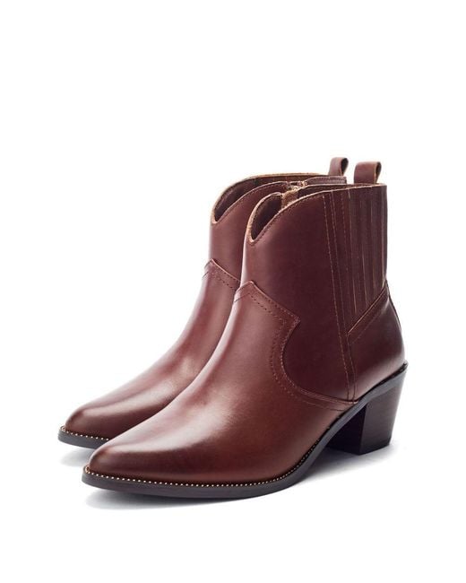 Moda In Pelle Purple Anniee Chestnut Leather