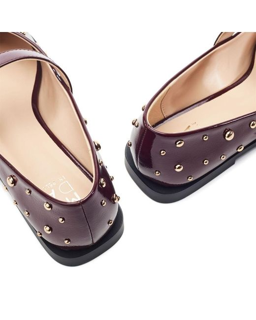 Moda In Pelle Red Fijia Burgundy Patent