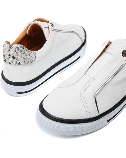 Moda In Pelle White Bennii Leather