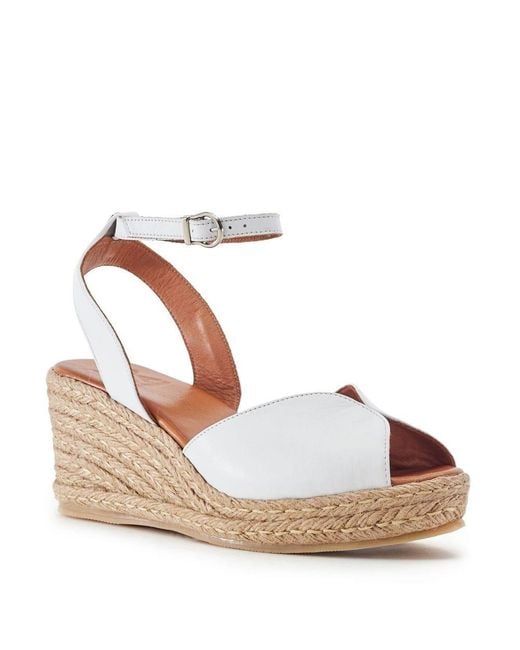 Moda In Pelle White Kiona Off Leather