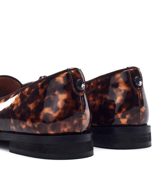 Moda In Pelle Brown Fillipa Tortoise Shell Patent