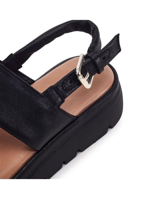 Moda In Pelle Black Netty Leather