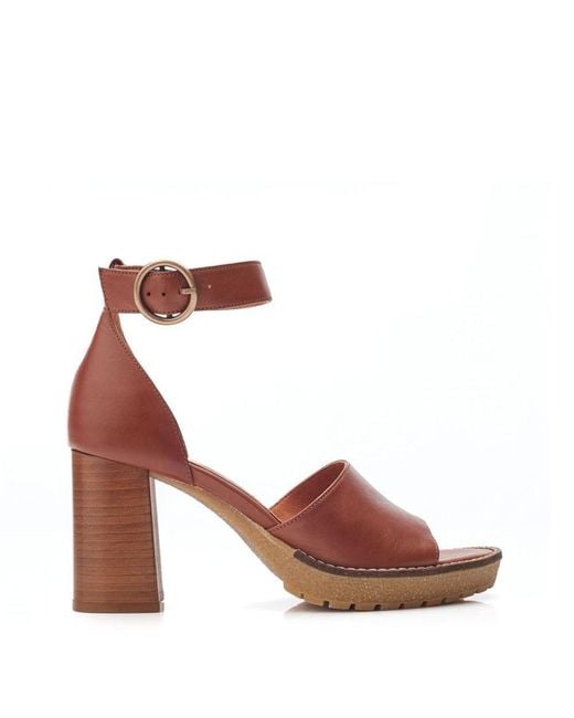 Moda In Pelle Brown Margie Leather