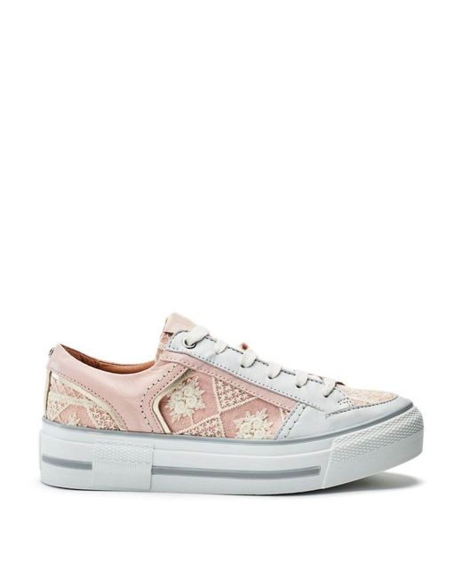 Moda In Pelle White Button Textile