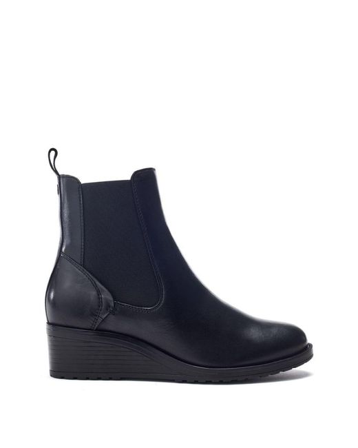 Moda In Pelle Blue Bezzie Wedge Leather