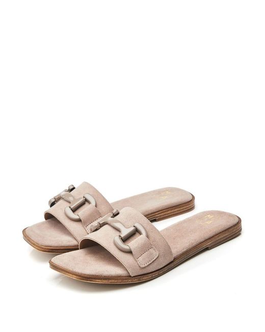 Moda In Pelle Natural Olayo Stone Suede