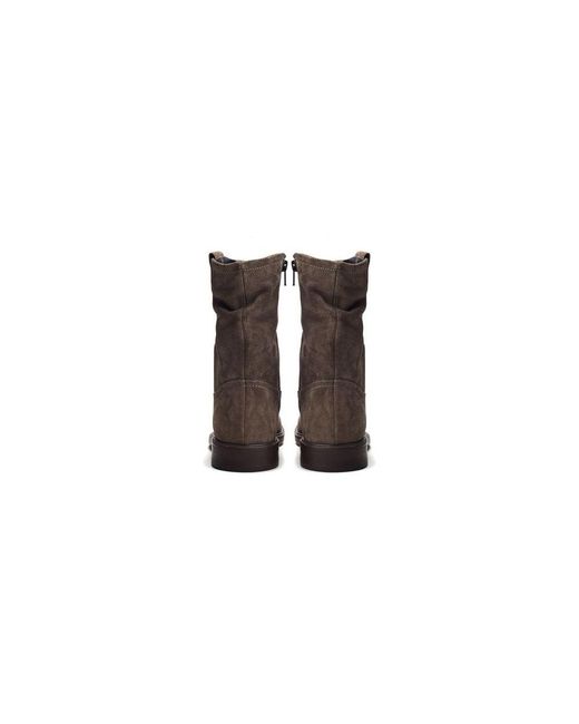 Moda In Pelle Brown Olio Stone Suede