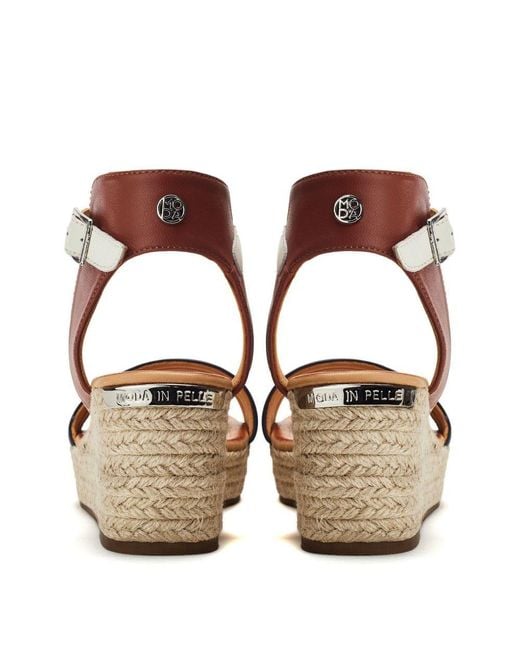 Moda In Pelle Brown Kolanthia Leather