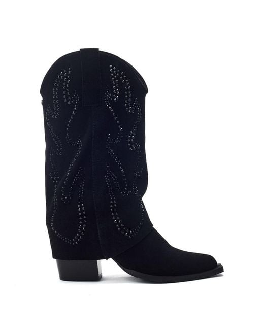 Moda In Pelle Blue Sansha Suede